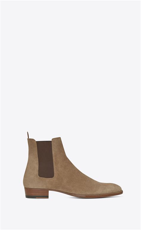 ysl finn boots|WYATT chelsea boots in suede .